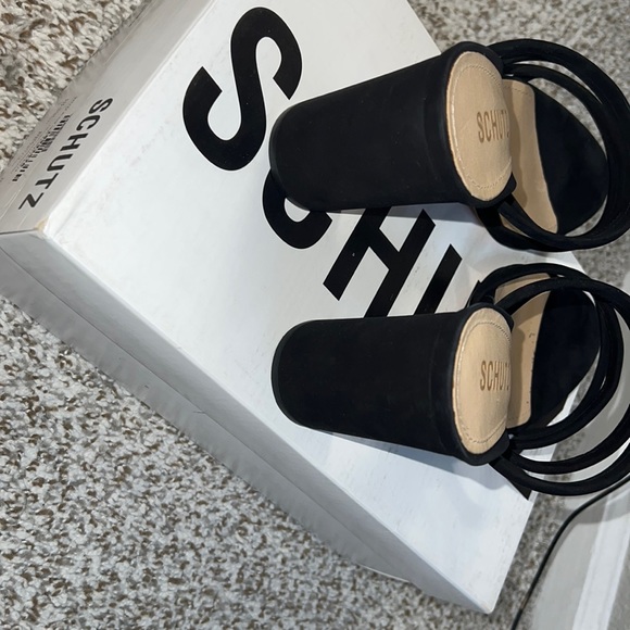 🆕SCHUTZ FELISA SANDAL HEEL BLACK SIZE 9 - Picture 5 of 5